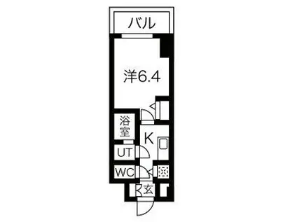 プレミアム大須(1K/11階)の間取り写真