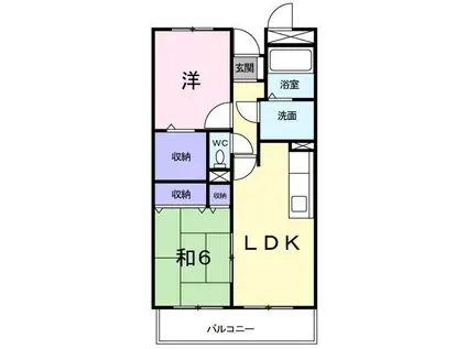 木村ロイヤルマンションⅢ(2LDK/5階)の間取り写真