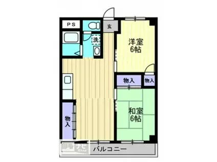 RAPPORT DEUX(2DK/3階)の間取り写真