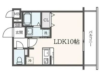 NOBLESSE横濱蒔田(ワンルーム/2階)の間取り写真