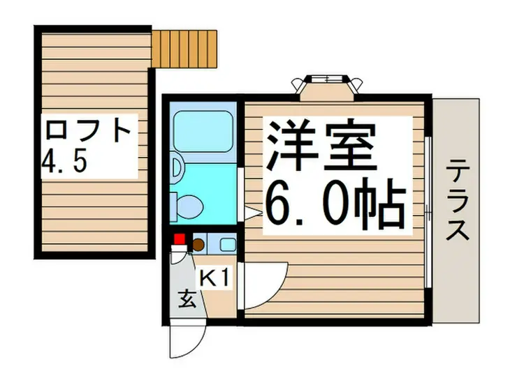 メイプルハウス南海神B棟 1階階 間取り
