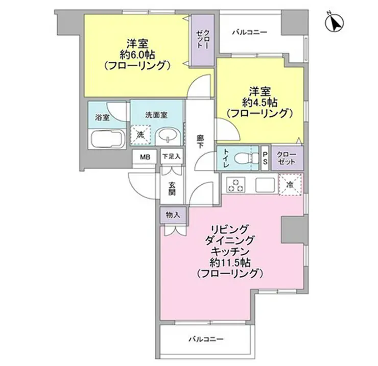 パートナーシップアパートメント 8階階 間取り