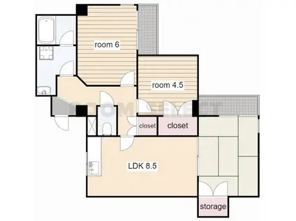 グレースホリベ5(3DK/3階)の間取り写真