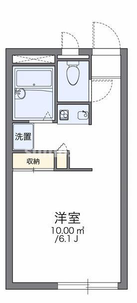 レオパレス松川(1K/1階)の間取り写真