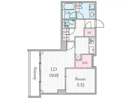 URBAN PARK GRANDE代官山アーバンパークグランデ代官山(1LDK/3階)の間取り写真