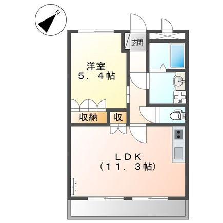 ＪＲ東海道本線 能登川駅 バス乗車時間：23分 最寄りバス停で下車 徒歩13分 2階建 築18年(1LDK/1階)の間取り写真