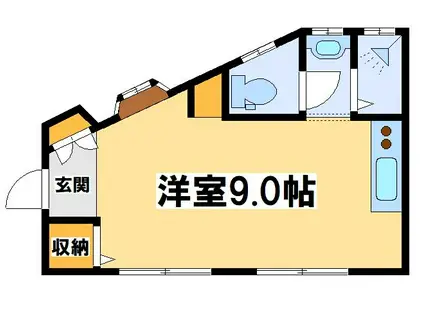 コーポ丸富(ワンルーム/2階)の間取り写真