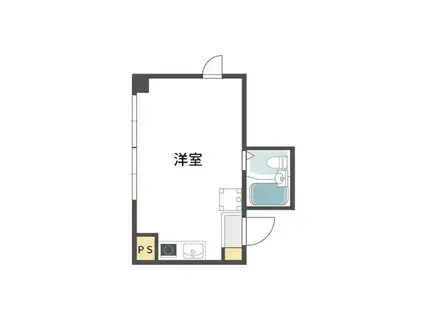 オリーブハウスII(ワンルーム/3階)の間取り写真