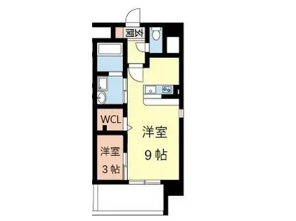 カーサホライズン(1SK/2階)の間取り写真