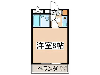 第二エステートオギモト(1K/3階)の間取り写真