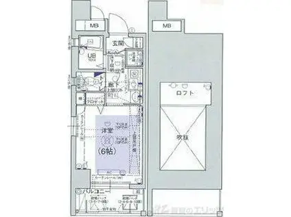 エステムコート新大阪IIIステーションプラザ(1K/8階)の間取り写真