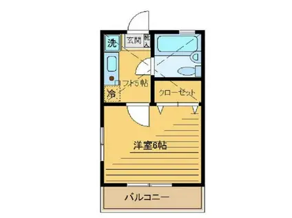 サーラ荻窪II(1K/1階)の間取り写真