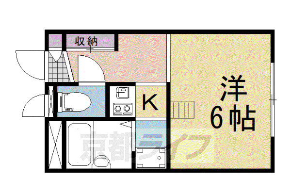 レオパレスフォレスト(1K/1階)の間取り写真