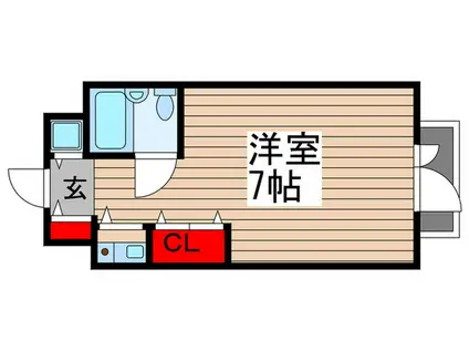 シティーフォーラム上本郷(ワンルーム/6階)の間取り写真