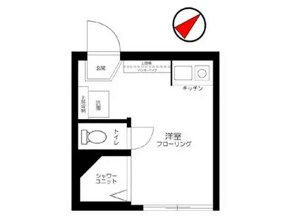 グレースベガ(ワンルーム/1階)の間取り写真