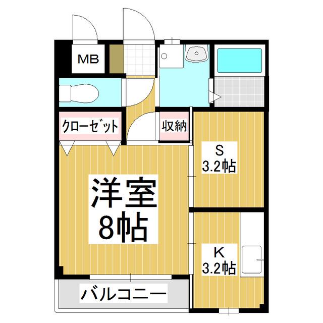 VIEW MAISON TOMOE(1SK/1階)の間取り写真