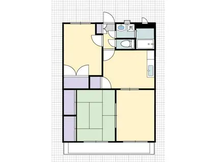 プラウドコート(3DK/1階)の間取り写真