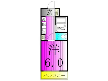 フローレンスビレッジIII(1K/5階)の間取り写真