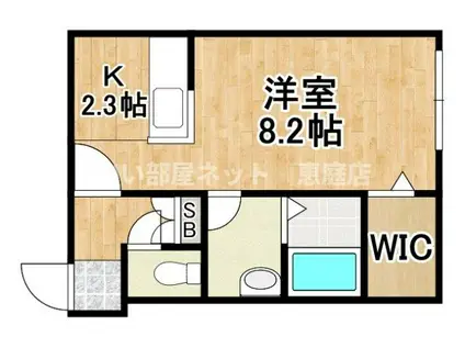 アンダーズ恵庭駅前(1K/3階)の間取り写真