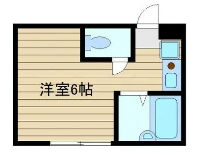 ハイヴィレッジ(ワンルーム/1階)の間取り写真