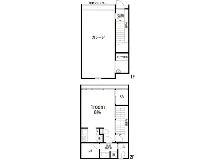 リメッサ・ミーアセイト(ワンルーム/1階)の間取り写真