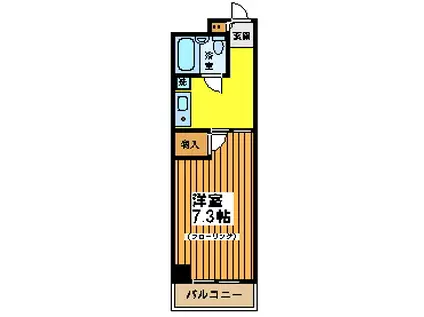 カーサタカクラ(1K/4階)の間取り写真
