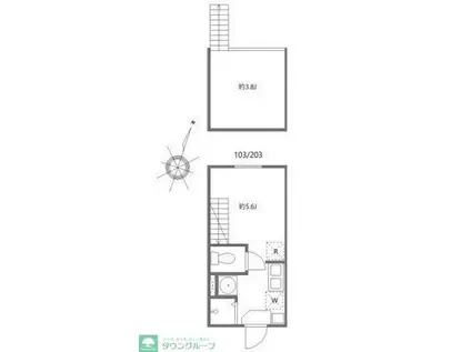 エイチワイコネクト東大泉(ワンルーム/1階)の間取り写真
