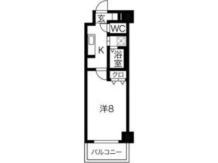 リアライズ沢下町II(1K/2階)の間取り写真