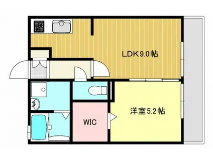 荘(1LDK/1階)の間取り写真