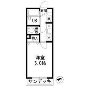テスタ東小松川(1K/1階)の間取り写真