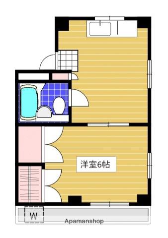 スザキハイツ(1DK/1階)の間取り写真