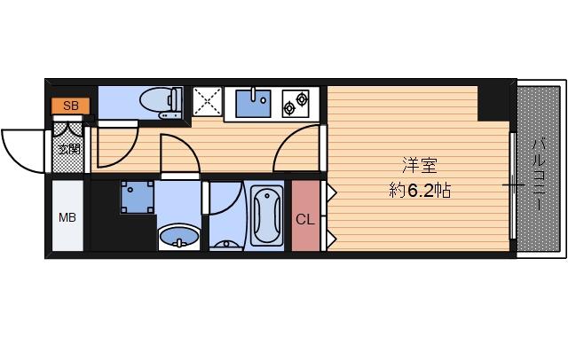 KANOACIA(1K/4階)の間取り写真