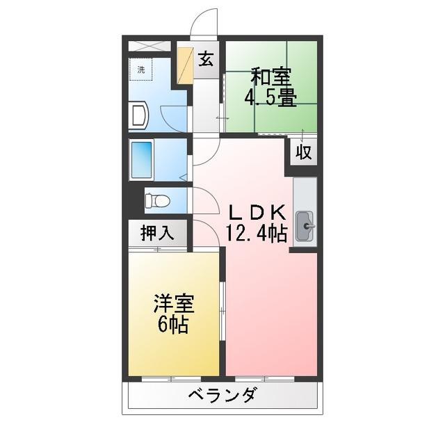 芝マンション(3DK/7階)の間取り写真