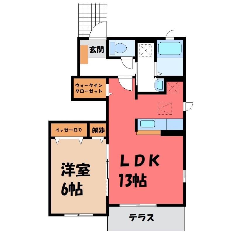 ヌーベル メゾン(1LDK/1階)の間取り写真