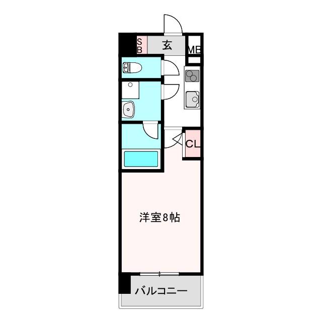 LA DOUCEUR天王寺(1K/12階)の間取り写真