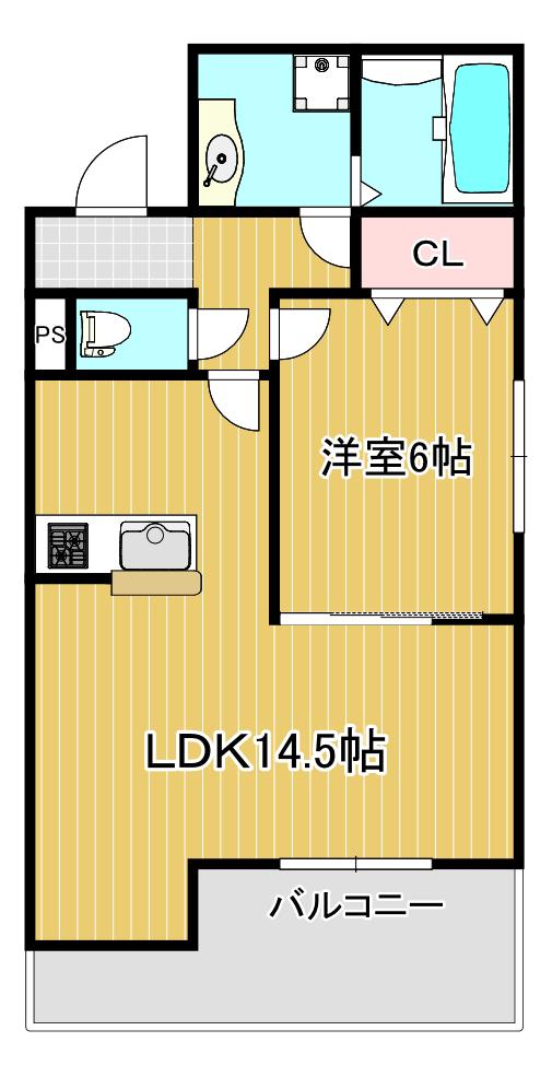 マイステージ(1LDK/1階)の間取り写真