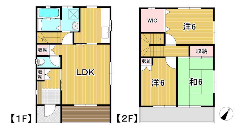メゾン末広(3LDK/1階)の間取り写真