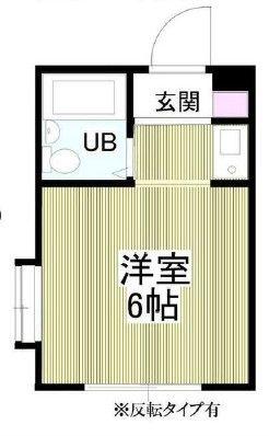 クアルト上井草(ワンルーム/1階)の間取り写真