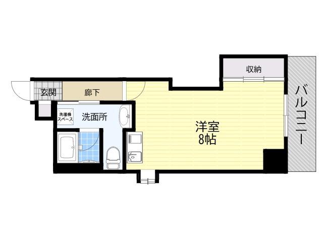 エルプラド都島(1K/3階)の間取り写真