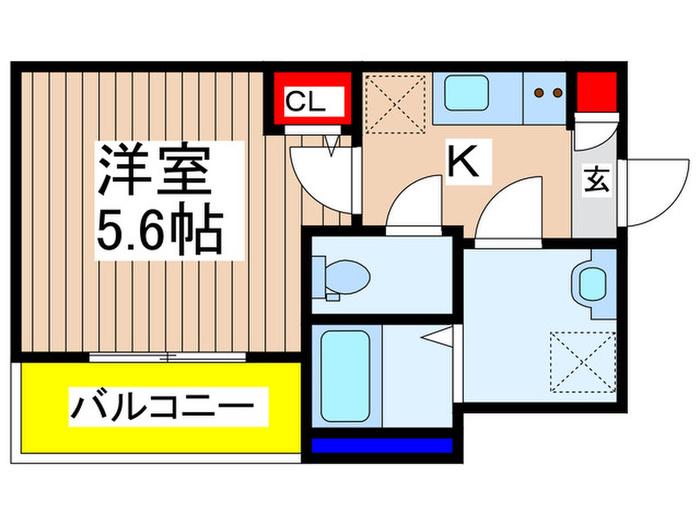 RSY和光(1K/3階)の間取り写真