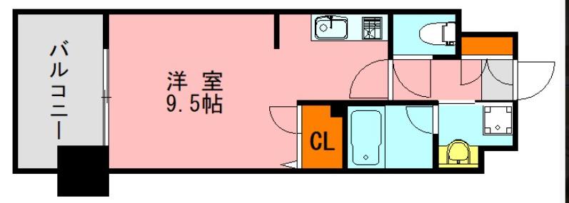 LANDIC S4173(ワンルーム/10階)の間取り写真