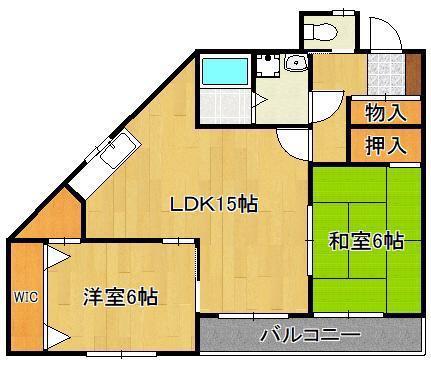 プロビデンス(2LDK/2階)の間取り写真