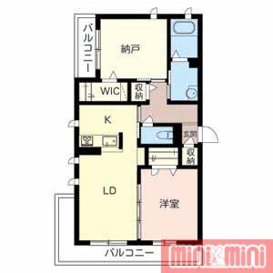 シャーメゾン芙蓉(1SLDK/3階)の間取り写真