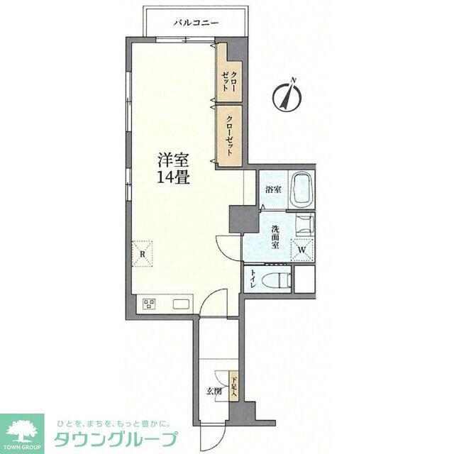 GSハイム都立大(ワンルーム/2階)の間取り写真