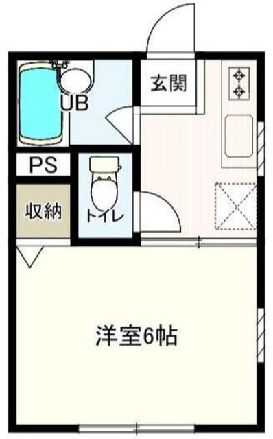 アンダルシア(1K/2階)の間取り写真
