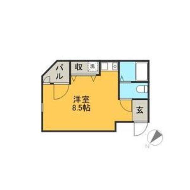 フルブルーム(ワンルーム/2階)の間取り写真