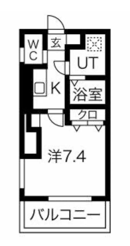 リヴァジュ(1K/3階)の間取り写真