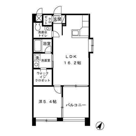 セントラルプレイス那覇新都心(1LDK/5階)の間取り写真