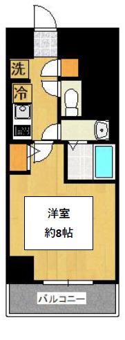 SHOKEN RESIDENCE東京八広(1K/3階)の間取り写真