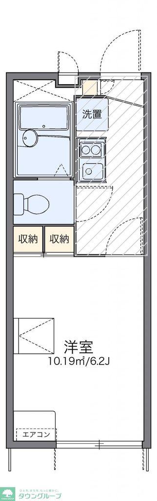 レオパレスSUNSETROOM(1K/1階)の間取り写真